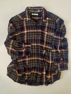 We The Free Women's Plaid Button Down Shirt Size M